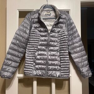 Silver Puffer Jacket